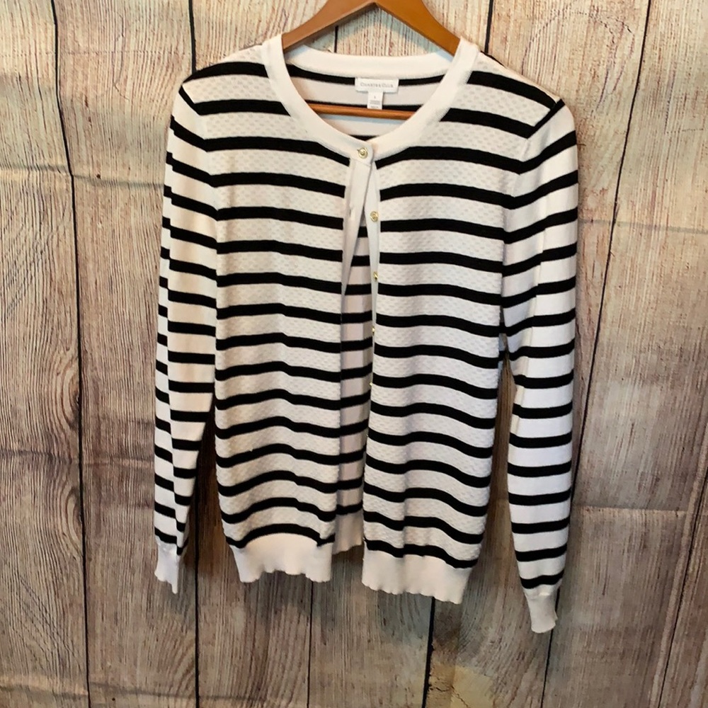 Black and white sweater